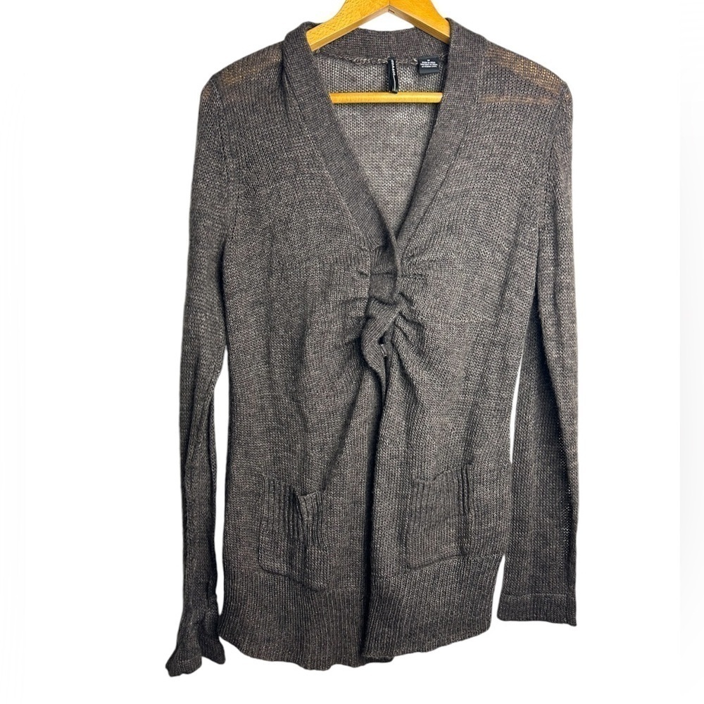 Isda & Co Chunky Minimalist neutral hippie cardigan Sweater Longline‎ Size M